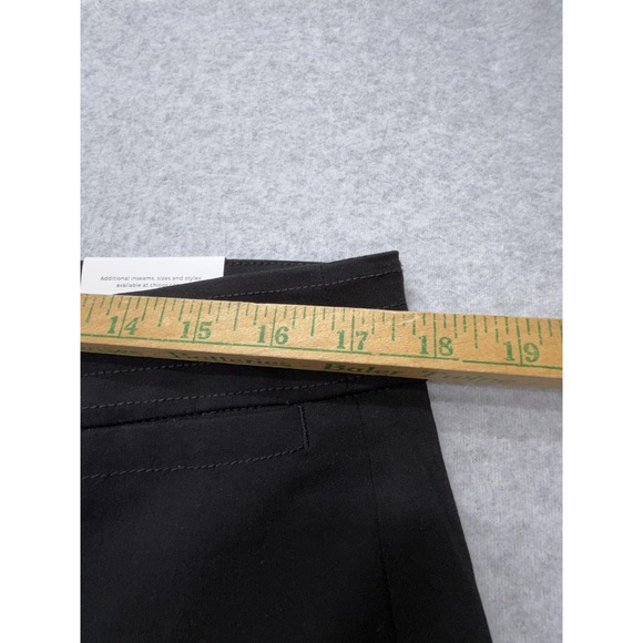 Chico's‎ Pants Womens 12R Black Wide Leg Crop Fly Front Double Stitch 2R Dressy - Picture 3 of 14